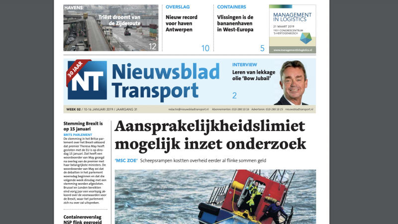 cover nieuwsblad transport week 2