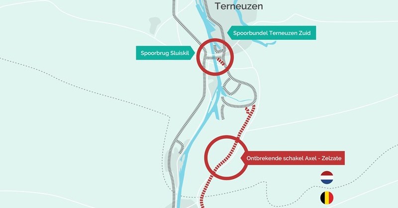 Spoorontsluiting tussen Gent en Terneuzen wordt aangepakt