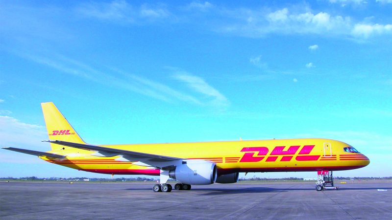 DHL-vliegtuig--DHL