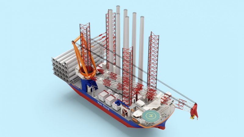 nieuw te bouwen offshore installatieschip Van Oord