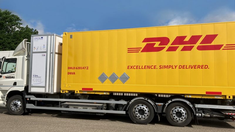 truck-brussels DHL Express waterstof