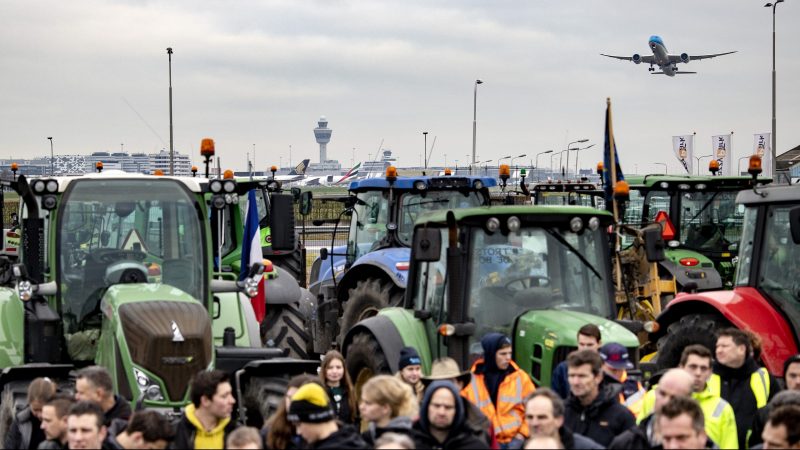 Boerenprotest Schiphol