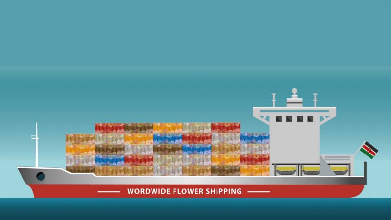 bloementransportzeecontainer