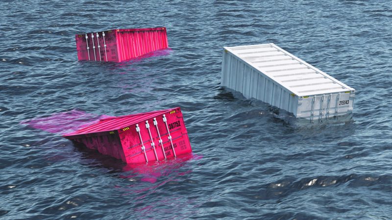 Shipping,Containers,Lost,At,Sea,-,3d,Rendering, containerverlies