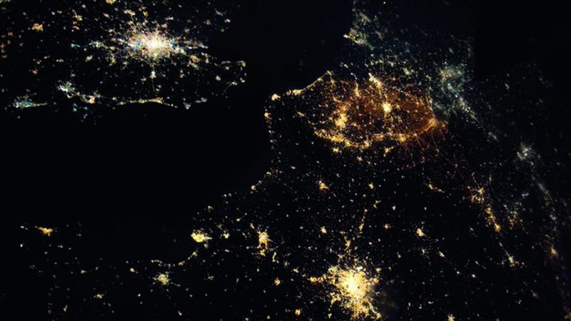 België vanuit de ruimte