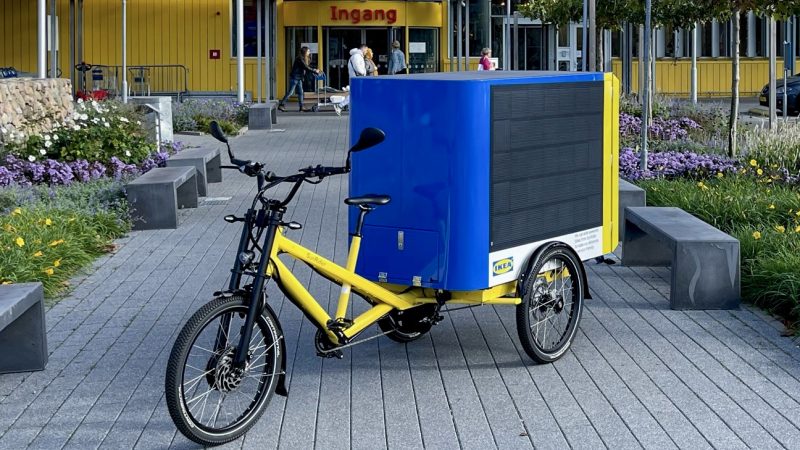 IKEA solar powered cargo bike