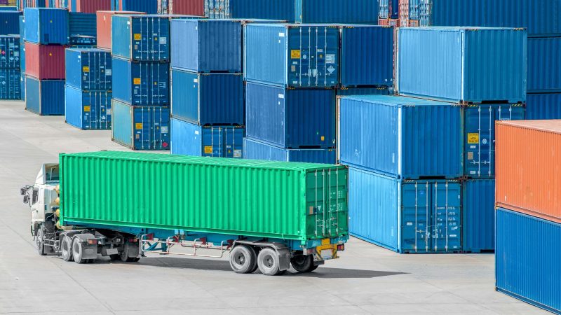 containertrucker containertruck containerwegvervoer