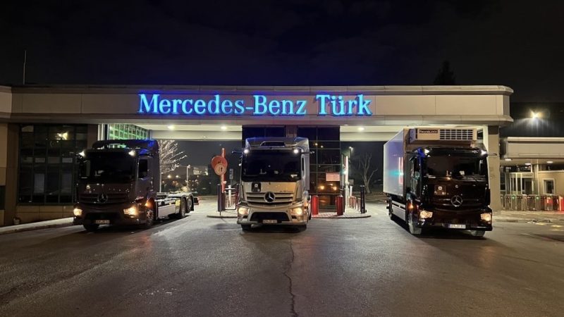 eActros 300 Tractor rijdt van Duitsland naar Turkije