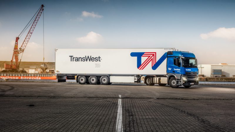 Vrachtwagen van TransWest
