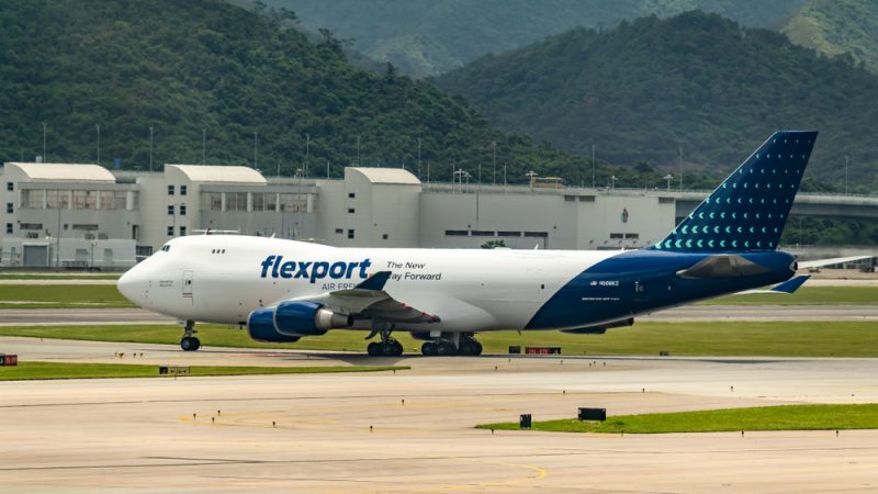 Vliegtuig van Flexport