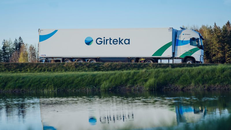 Vrachtwagen van Girteka