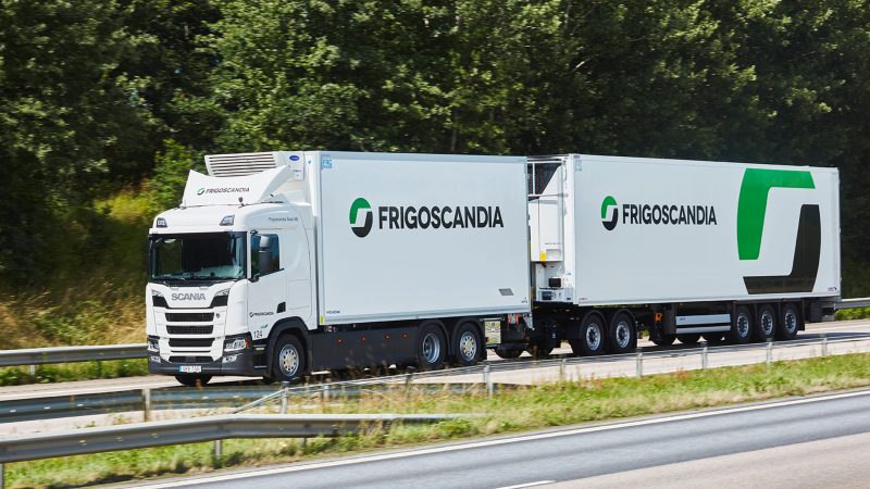 Vrachtwagen van Frigoscandia