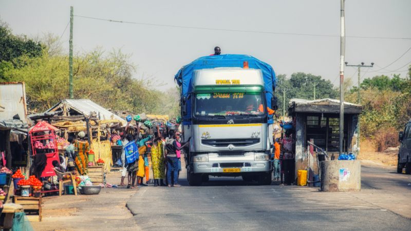 Vrachtwagen in Ghana