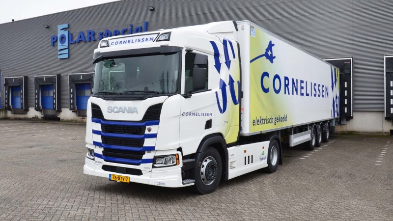 Hybride truck Scania van Cornelissen