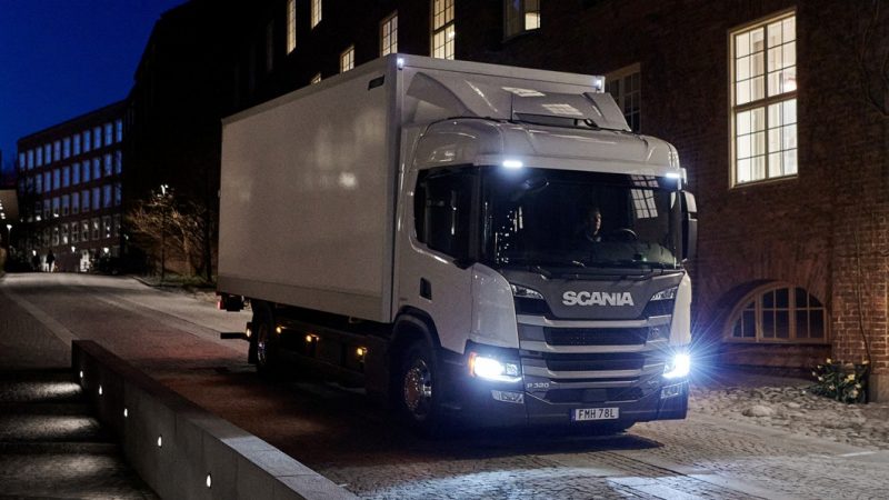 Plug-in hybrid vrachtwagen van Scania