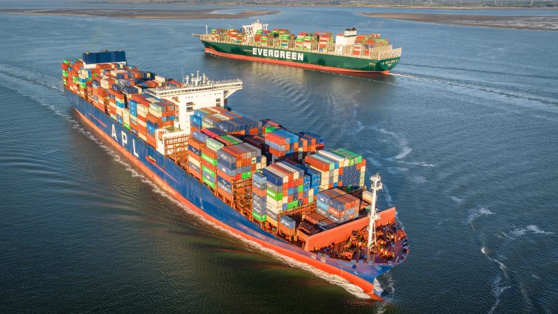 nederlandse export containerschepen