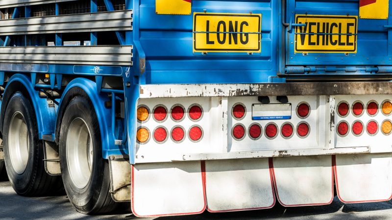 lang voertuig markering vrachtwagen